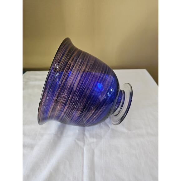 Murano Cobalt Blue & Gold Sparkles Dish - Picture 6 of 7